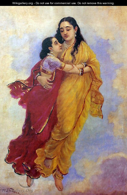 Menaka and Sakunthala - Raja Ravi Varma