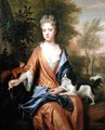 Portrait of a Lady with a Squirrel and a Spaniel - Frederic Kerseboom