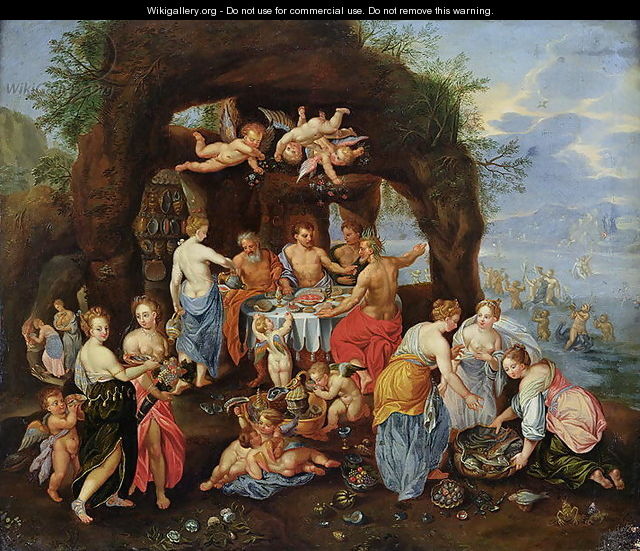 The Feast of the Gods - (attr. to) Kessel, Jan van