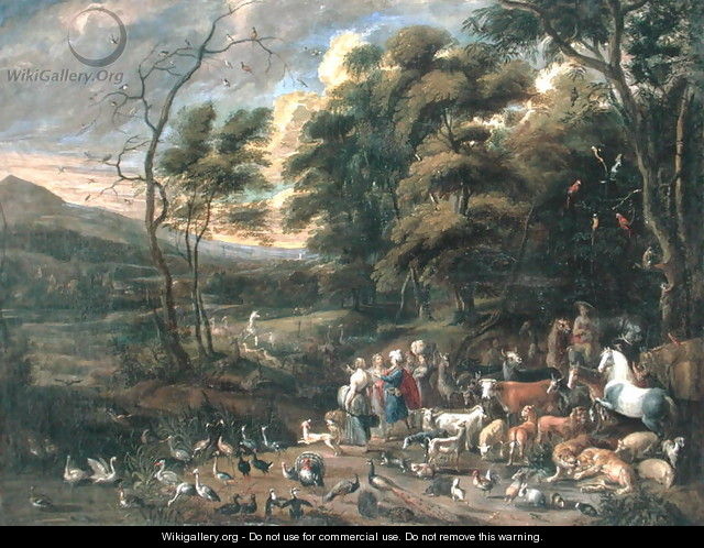 Noah and the Animals - (attr. to) Kessel, Jan van