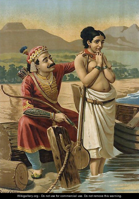Shantanu and Matsyagandhi - Raja Ravi Varma
