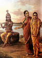 Introducing Radha to Krishna - Raja Ravi Varma