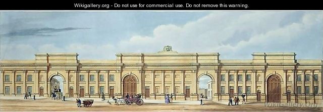 New Grand Entrance to the Liverpool and Manchester Railway Lime Street Liverpool - (after) Kelper, S.