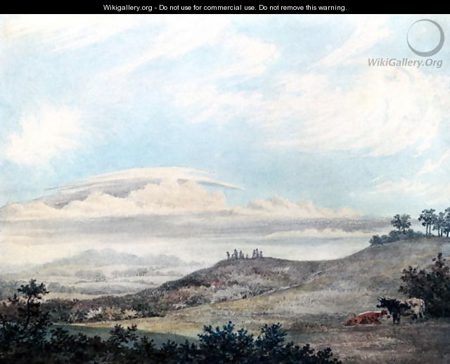 Rural landscape with later cloud studies by Luke Howard 1772-1864 2 - Edward Kennion