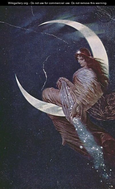The Fairy of the moon - Hermann Kaulbach