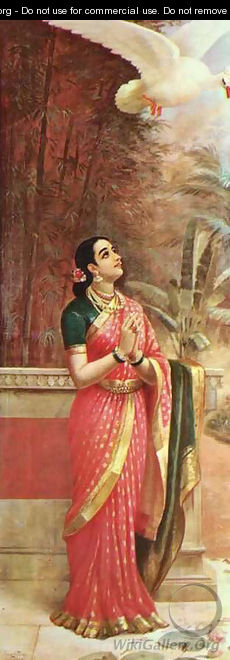 Swan Messenger - Raja Ravi Varma