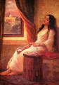 In Contemplation - Raja Ravi Varma