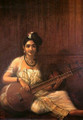 Lady with Veena - Raja Ravi Varma