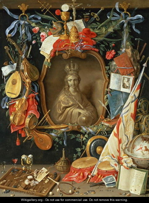 Ecclesia Surrounded by Symbols of Vanity - Jan van Kessel