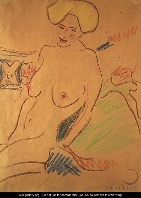 Seated Nude - Ernst Ludwig Kirchner
