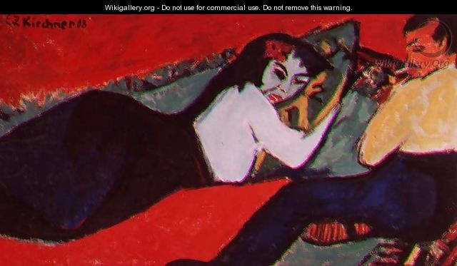 Recumbent Woman - Ernst Ludwig Kirchner