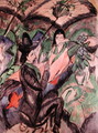 Couple Under a Japanese Umbrella - Ernst Ludwig Kirchner