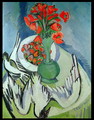 Still Life With Seagulls Poppies and Strawberries - Ernst Ludwig Kirchner