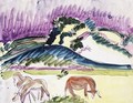 Cows and Hills - Ernst Ludwig Kirchner
