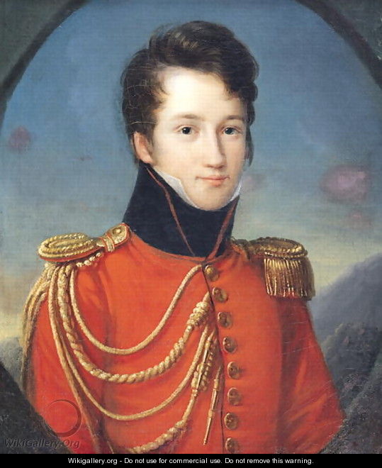 Portrait of Alfred de Vigny 1797-1863 - Francois Josephe Kinson