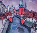 Red Elisabeth Riverbank Berlin - Ernst Ludwig Kirchner