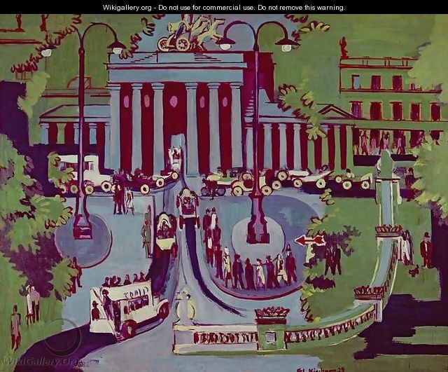 The Brandenburg Gate Berlin - Ernst Ludwig Kirchner