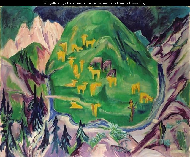 Field of Livestock - Ernst Ludwig Kirchner