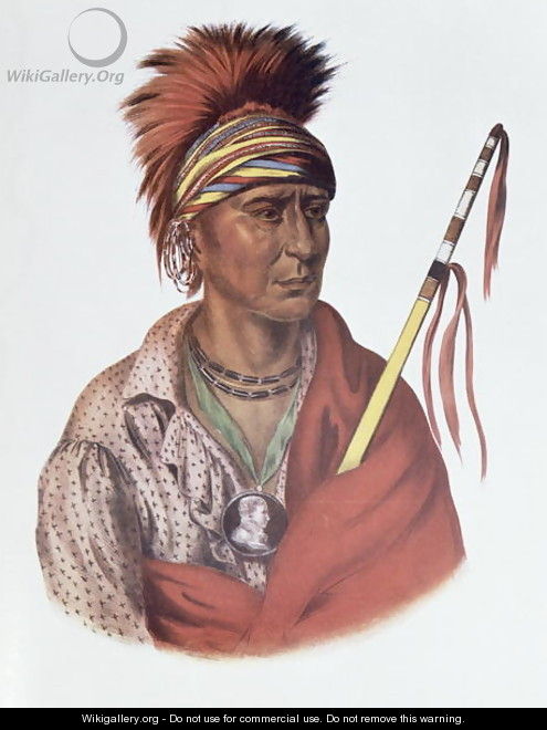 Notchimine or No Heart an Iowa Chief - (after) King, Charles Bird