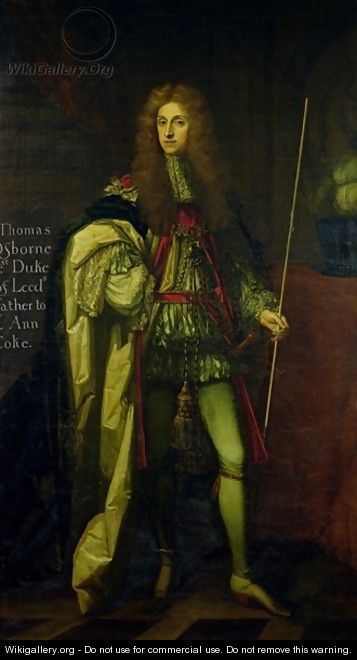 Portrait of Thomas Osborne 1st Duke of Leeds 1631-1712 - Sir Godfrey Kneller
