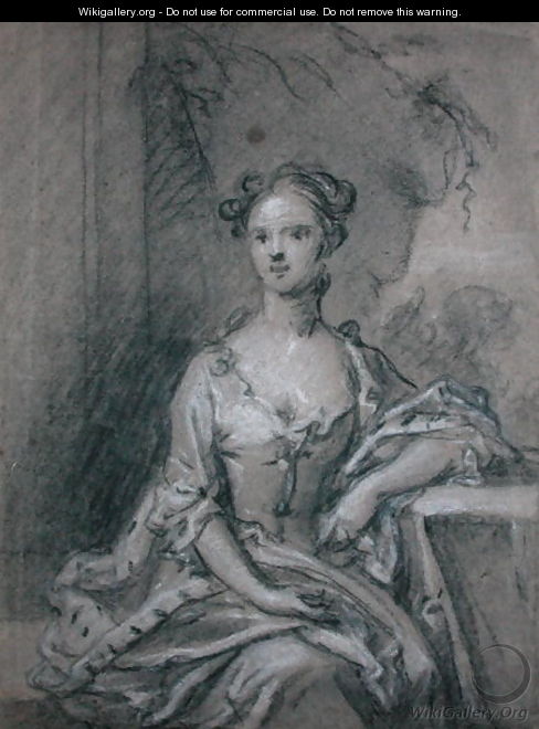 Study for a portrait of a Lady - Sir Godfrey Kneller