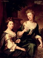 Sarah Duchess of Marlborough 1660-1744 playing cards with Lady Fitzharding - Sir Godfrey Kneller