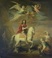 William III on a grey charger observed by Neptune Ceres and Flora Mercury in the sky and Astrea - Sir Godfrey Kneller