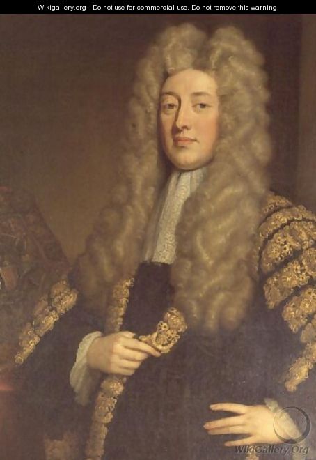 Simon 1st Lord Harcourt Chancellor to Queen Anne - Sir Godfrey Kneller