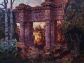 Roman Ruin at Twilight - Ferdinand Knab