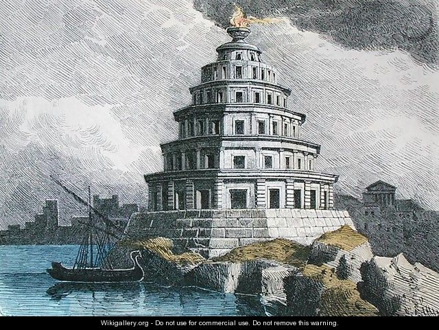 The Great Lighthouse of Alexandria - Ferdinand Knab