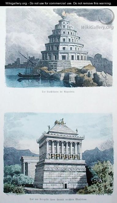 The Great Lighthouse of Alexandria and the Mausoleum at Halicarnassus - Ferdinand Knab