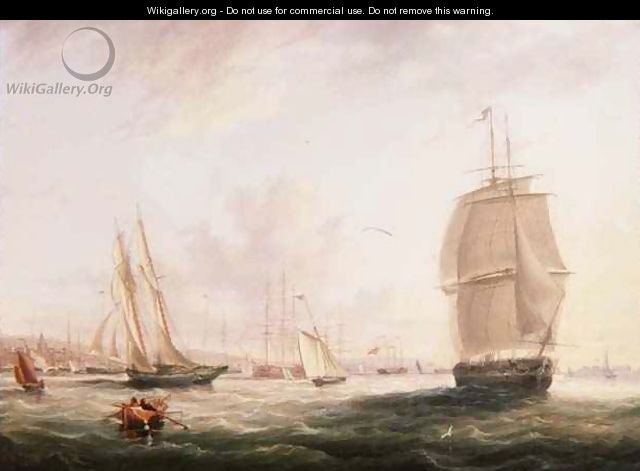 Shipping Off Tilbury Fort Gravesend - Adolphus Knell