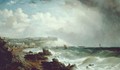 Ventnor Isle of Wight from the Beach Approaching Squall - William Adolphus Knell