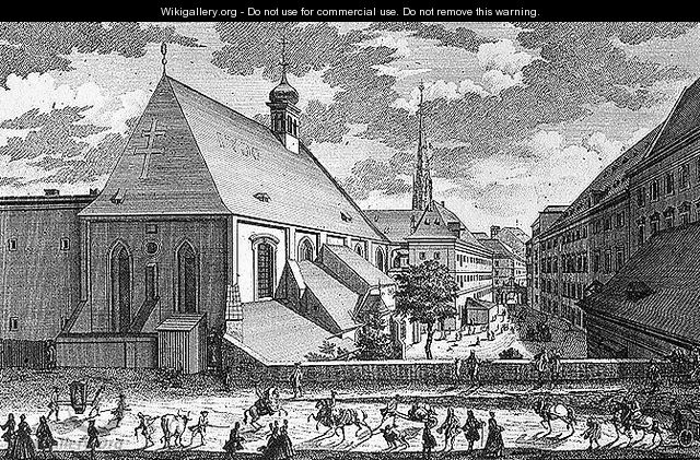 View of St Jacobs Church Vienna - (after) Kleiner, Salomon