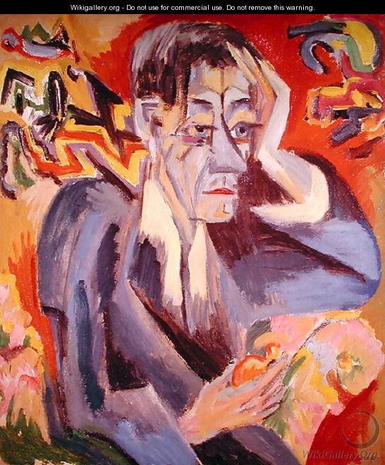 Portrait of the Poet Frank - Ernst Ludwig Kirchner
