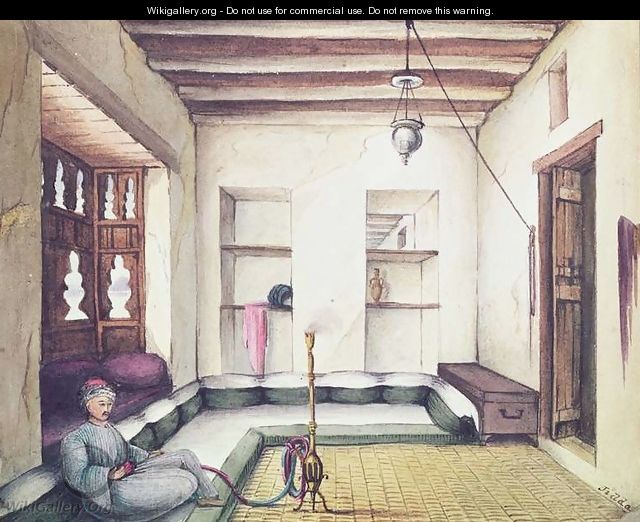 Interior of a house in the Yemen - Sir John Kirk