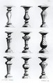 Pedestals from A Book of Architecture - Elisha Kirkall