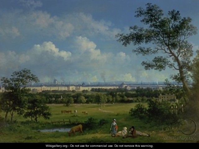 A View of Regents Park and the Colosseum from Primrose Hill - John Knox