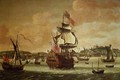 Charles II on board a two decker man o war off Dover - Jacob Knyff
