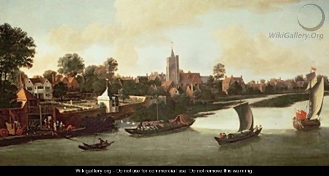 Chiswick from the River - Jacob Knyff