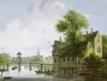 A Town on a river with a bridge - Wouter Kniff