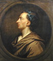 Alexander Pope 1688-1744 Profile Crowned with Ivy - (after) Kneller, Sir Godfrey