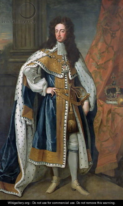 Portrait of William III 1650-1702 of Orange 2 - (after) Kneller, Sir Godfrey