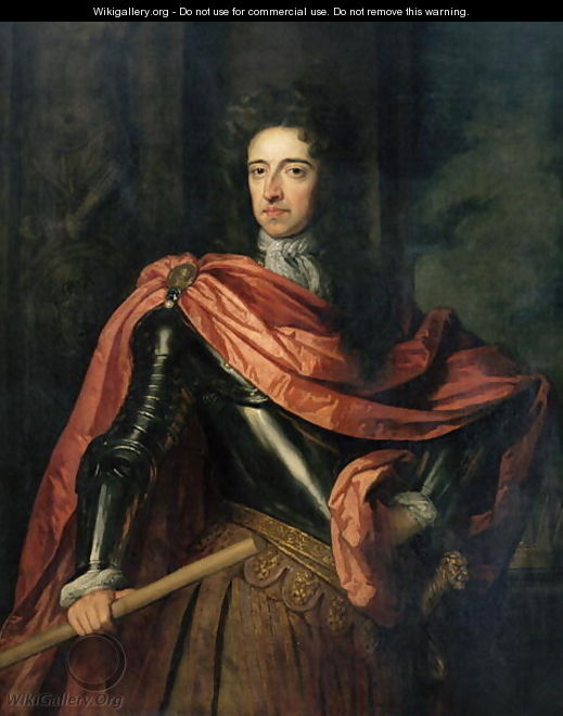 Portrait of William III 1650-1702 of Orange - (after) Kneller, Sir Godfrey