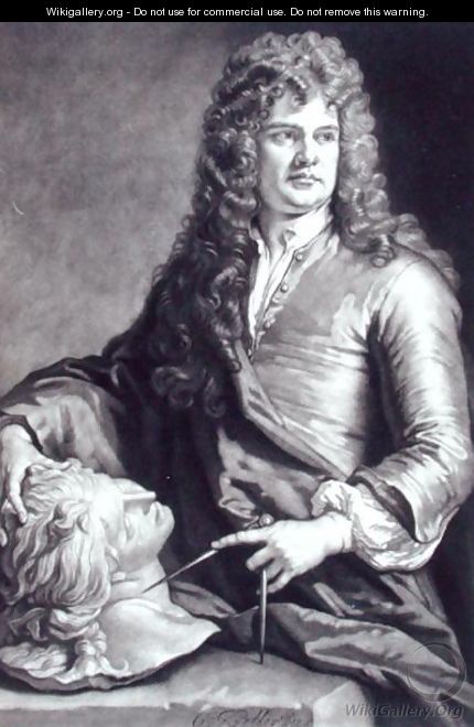 Grinling Gibbons 1648-1721 2 - (after) Kneller, Sir Godfrey