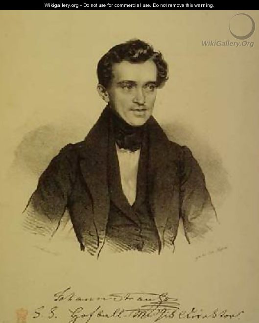 Johann Strauss the Elder 1804-49 Austrian violinist and conductor - Josef Nikolaus Kriehuber