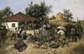 Peasants Loading a Cart - Pawel Kowalewsky