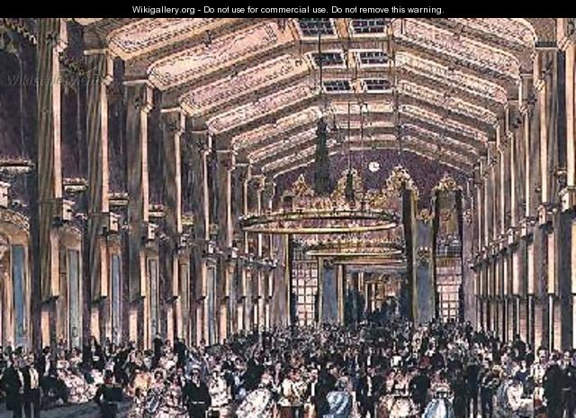 Sophien Bad Saal a court ball in the Hofburg Palace Vienna - (after) Kollarz, Franz