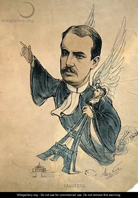Caricature of Georges Laguerre - Albert de Korsak