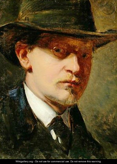 Self Portrait with Hat - Louis Kolitz